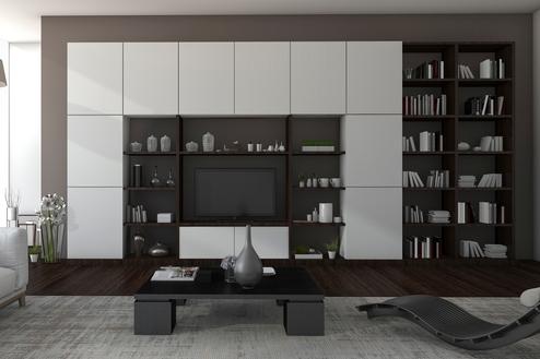 Wandschrank mit Regalfächern